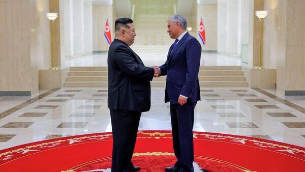 Визит председателя Госдумы РФ В. Володина в КНДР - Sputnik भारत