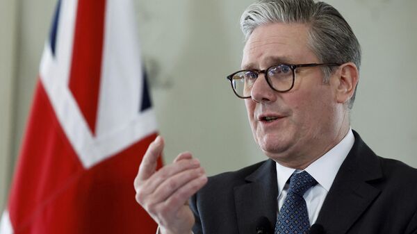 Britain's Prime Minister Keir Starmer attends a press conference at the UK Ambassador's Residence in Paris, after a meeting with European leaders on strengthening support for Ukraine in Paris, Thursday, March 27, 2025.  - Sputnik India