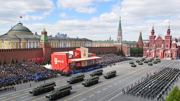 S-400 anti-aircraft missile systems on Red Square in Moscow during a military parade dedicated to the 80th anniversary of Victory in the Great Patriotic War. - Sputnik भारत