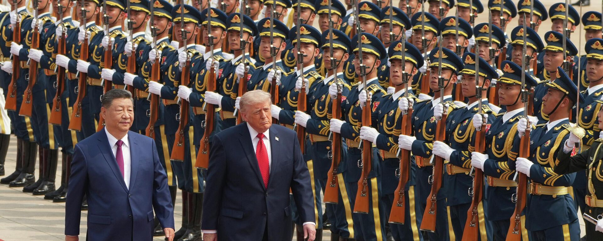 President Donald Trump meets China's President Xi Jinping - Sputnik भारत, 1920, 14.05.2026
