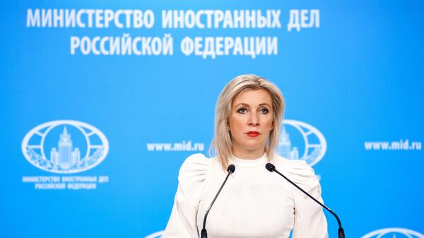 Russian Foreign Ministry’s spokeswoman Maria Zakharova attends her weekly briefing in Moscow, Russia - Sputnik India