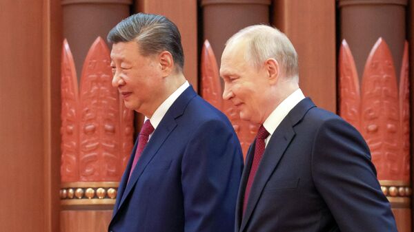 Russian President Vladimir Putin and Chinese President Xi Jinping in Beijing - Sputnik India