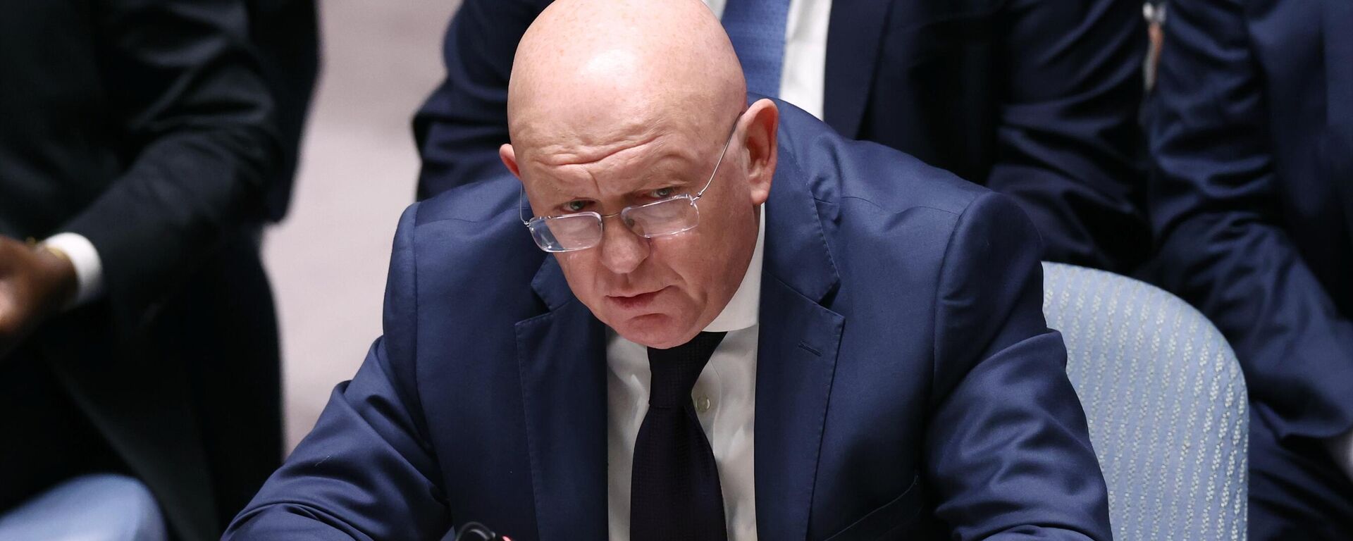 Russia's Permanent Representative to the UN Vasily Nebenzya said during a United Nations Security Council meeting, New York - Sputnik भारत, 1920, 23.05.2026