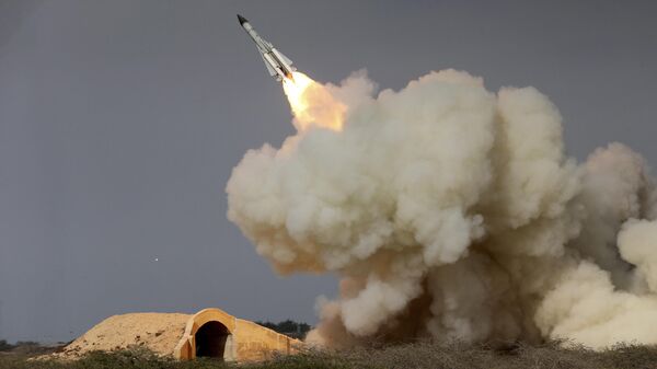 A long-range S-200 missile is fired in a military drill in the port city of Bushehr, on the northern coast of Persian Gulf, Iran.  - Sputnik India