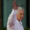 Cuba's President Miguel Diaz-Canel waves as he arrives for a session during the 28th Ibero-American Summit in Santo Domingo, Dominican Republic, March 25, 2023. - Sputnik India