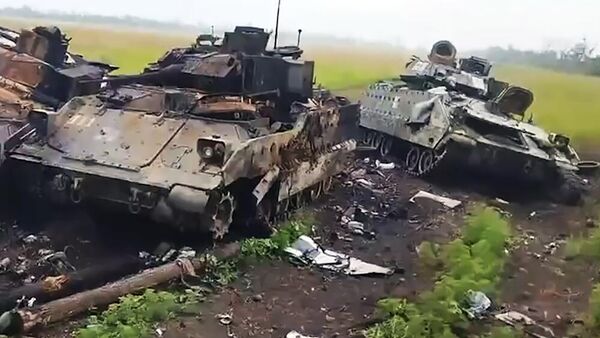 Destroyed Bradley infantry fighting vehicles - Sputnik भारत