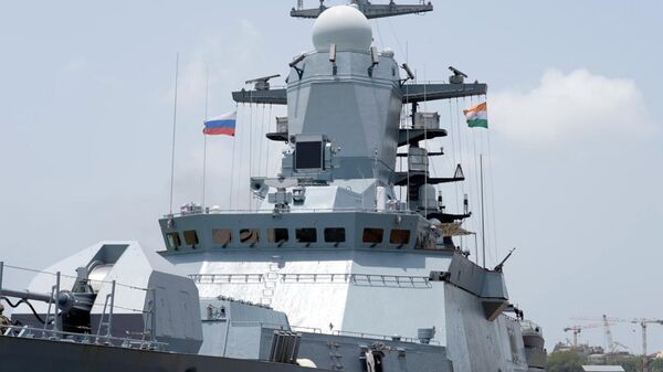 Russian Pacific Fleet corvettes in Mumbai - Sputnik भारत