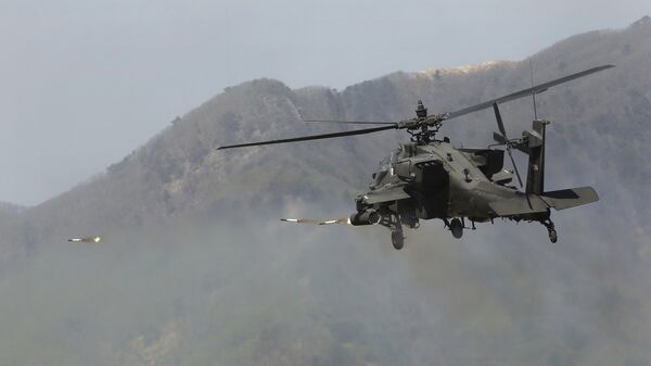 A U.S. Army's Apache helicopter (File) - Sputnik भारत