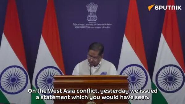 🚨🇮🇳भारत ने पश्चिम एशिया में बढ़ते तनाव के बीच बातचीत और कूटनीति का आग्रह किया: विदेश मंत्रालय - Sputnik भारत