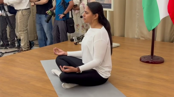 Russian Embassy in Delhi marks International Yoga Day with morning session 2 - Sputnik India