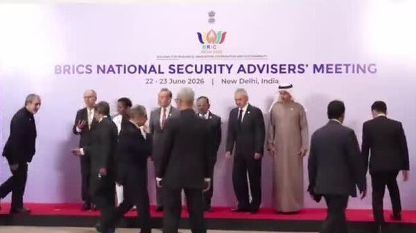 🚨🇮🇳 BRICS top security chiefs pose for family photo at Bharat Mandapam - Sputnik India