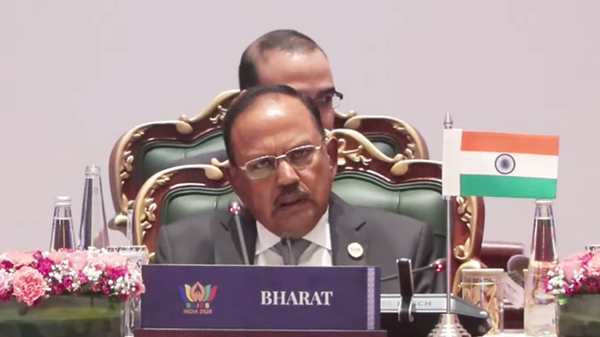 Indian National Security Advisor (NSA) Ajit Doval at the BRICS NSA-level meeting in Delhi - Sputnik India
