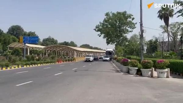 📸🇮🇳🇷🇺 CAPTURED: Russian security chief Sergei Shoigu arrives at Bharat Mandapam for BRICS NSA meeting - Sputnik India