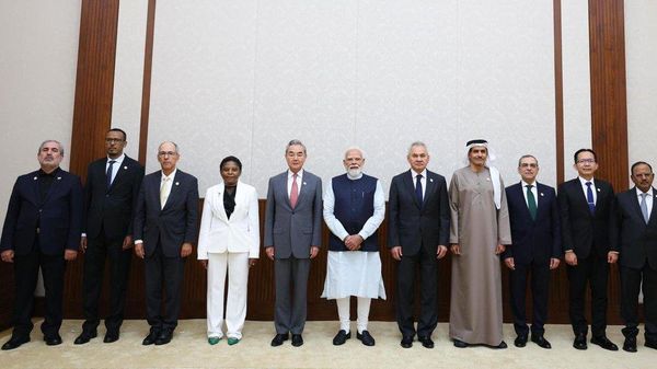 🚨🇮🇳 भारत के प्रधानमंत्री नरेंद्र मोदी ने BRICS के राष्ट्रीय सुरक्षा सलाहकारों और वरिष्ठ सुरक्षा अधिकारियों से मुलाकात की। - Sputnik भारत