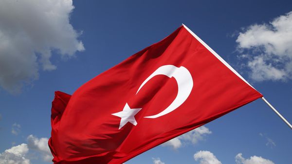 Supporters of Turkiye's opposition Republican People's Party (CHP), wave a Turkish flag as they gather for a rally in support of CHP Istanbul provincial chairwoman Canan Kaftancioglu, outside a court in Istanbul where she was standing trial, Thursday, July 18, 2019 - Sputnik India