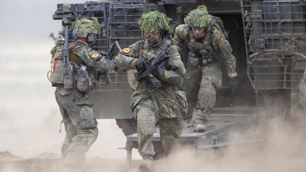 German soldiers at a training range in Pabrade, north of the capital Vilnius, Lithuania on Wednesday, May 29, 2024. ' - Sputnik India