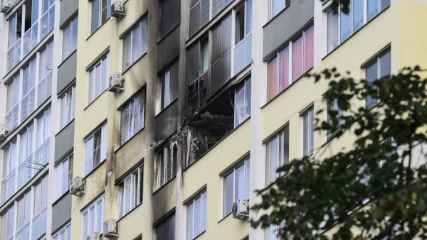 Damaged apartment block following a Ukrainian drone attack on Ramenskoye, Moscow region, Russia - Sputnik भारत