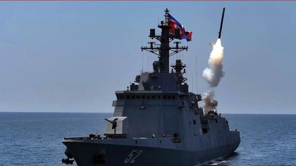 The destroyer Kang Kon on Friday conducted a test-fire of strategic cruise missile and a test of major weapon systems such as naval artillery, automatic machine guns and electronic warfare means under its plan to assess and test the performance of its combat systems. - Sputnik India