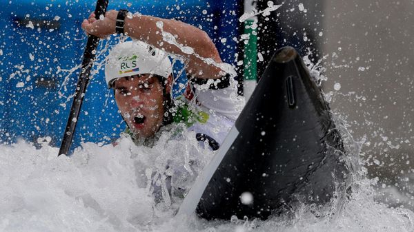 Russian Pavel Eigel participates in the Olympic canoe slalom competition in the men's K-1 category, Rio de Janeiro, Brazil, 2016 Russian Pavel Eigel participates in the Olympic canoe slalom competition in the men's K-1 category, Rio de Janeiro, Brazil, 2016 - Sputnik भारत