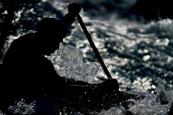 Pavel Eigel, a Russian athlete and member of the Russian national canoe slalom team, during a training session prior to the competition at the XXXII Summer Olympic Games in Tokyo - Sputnik India