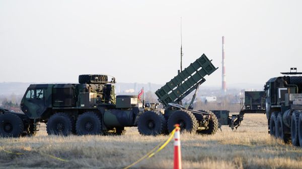 Patriot missiles are seen at the Rzeszow-Jasionka Airport, March 25, 2022, in Jasionka, Poland.  - Sputnik India