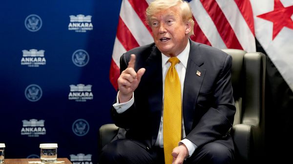U.S. President Donald Trump meets with Syrian President Ahmad al-Sharaa on the sidelines of the NATO summit in Ankara, Turkey, Wednesday, July 8, 2026. - Sputnik India