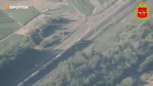 🚨Russian Geran drones strike Ukrainian military trains in Zaporozhye region: MoD - Sputnik India