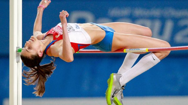 Russia's Anna Chicherova, gold winner in high-jump at the World Athletics Championship in Daegu, South Korea, takes part in the competition. (File) - Sputnik India