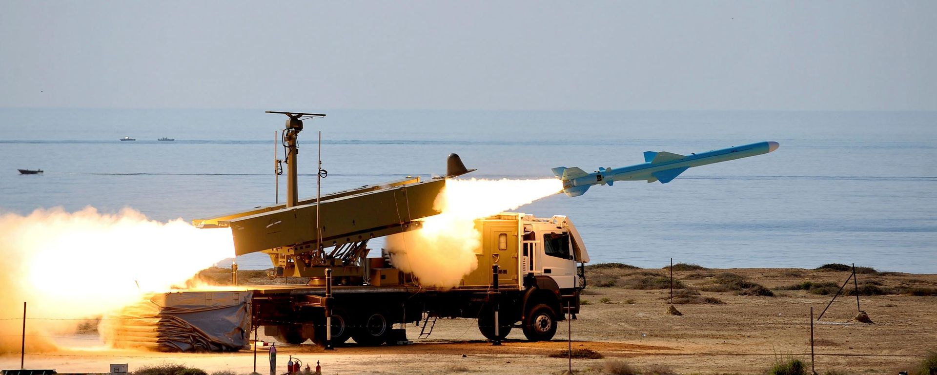 In this Monday, Jan. 2, 2012 file photo released by Iranian Students News Agency, ISNA, on Monday, Jan. 2, 2012, a Ghader missile is launched at the shore of sea of Oman during Iran's navy drill - Sputnik India, 1920, 26.07.2026
