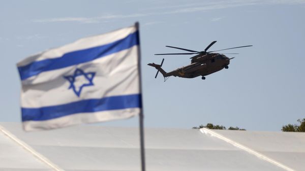An Israeli military Helicopter carrying released soldier Gilad Schalit lands at Tel-Nof Air Force base, central Israel. - Sputnik भारत