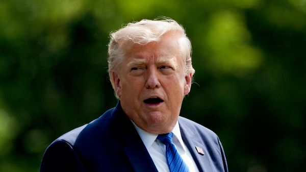 President Donald Trump departs following a cabinet meeting at Camp David, near Thurmont, Md., Friday, July 31, 2026 - Sputnik भारत