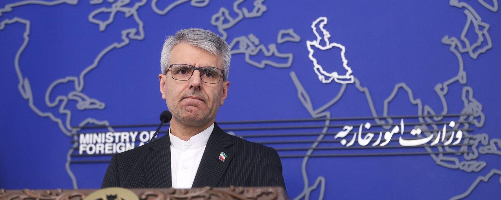 Iranian Foreign Ministry spokesman Esmaeil Baghaei is holding a press conference, April 15, 2026 - Sputnik भारत, 1920, 04.10.2026