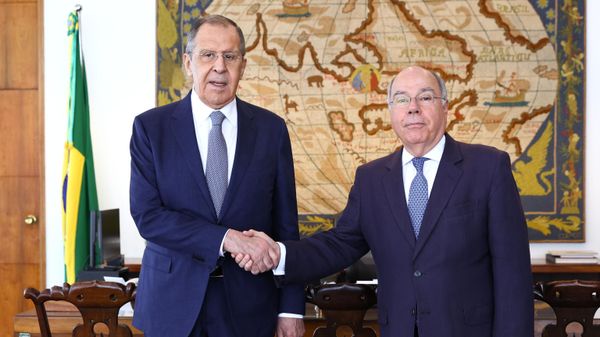 Russian Foreign Minister Sergey Lavrov and his Brazilian counterpart Mauro Vieira  - Sputnik India