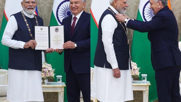 PM Modi receives Oliy Darajali Do’stlik Order, Uzbekistan’s highest honour for foreign leaders - Sputnik India