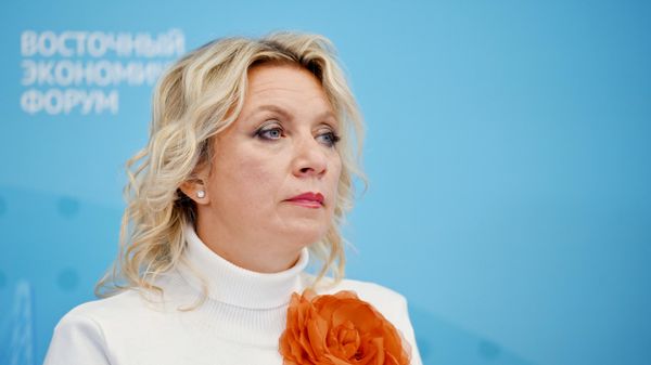 Russian Foreign Ministry spokeswoman Maria Zakharova attends the 2026 Eastern Economic Forum's session. September 2, 2026.  - Sputnik भारत