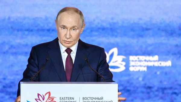 Russian President Vladimir Putin at the plenary session of the 2025 Eastern Economic Forum. - Sputnik India