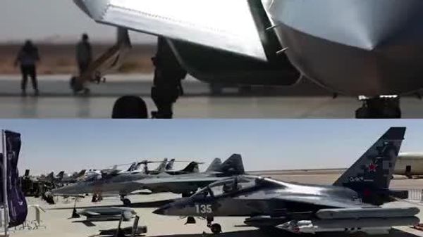 Su-57E flies Egypt’s El Alamein Airshow 2026 with a weapons fit Russia hadn’t shown before - Sputnik India