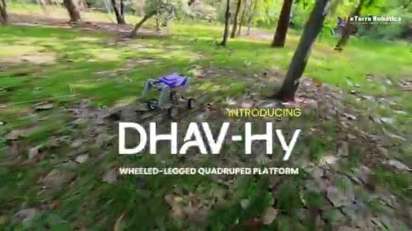 Indian startup xTerra Robotics unveils DHAV-Hy, a wheeled-legged robot for rough terrain - Sputnik India