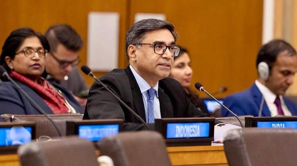 Indian Foreign Secretary Vikram Misri addresses the G77 foreign ministers’ meeting in New York. - Sputnik भारत