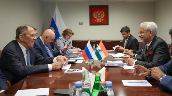 Russian Foreign Minister Sergey Lavrov and Indian EAM S. Jaishankar held talks on the sidelines of the UN General Assembly on September 25, 2026. - Sputnik India