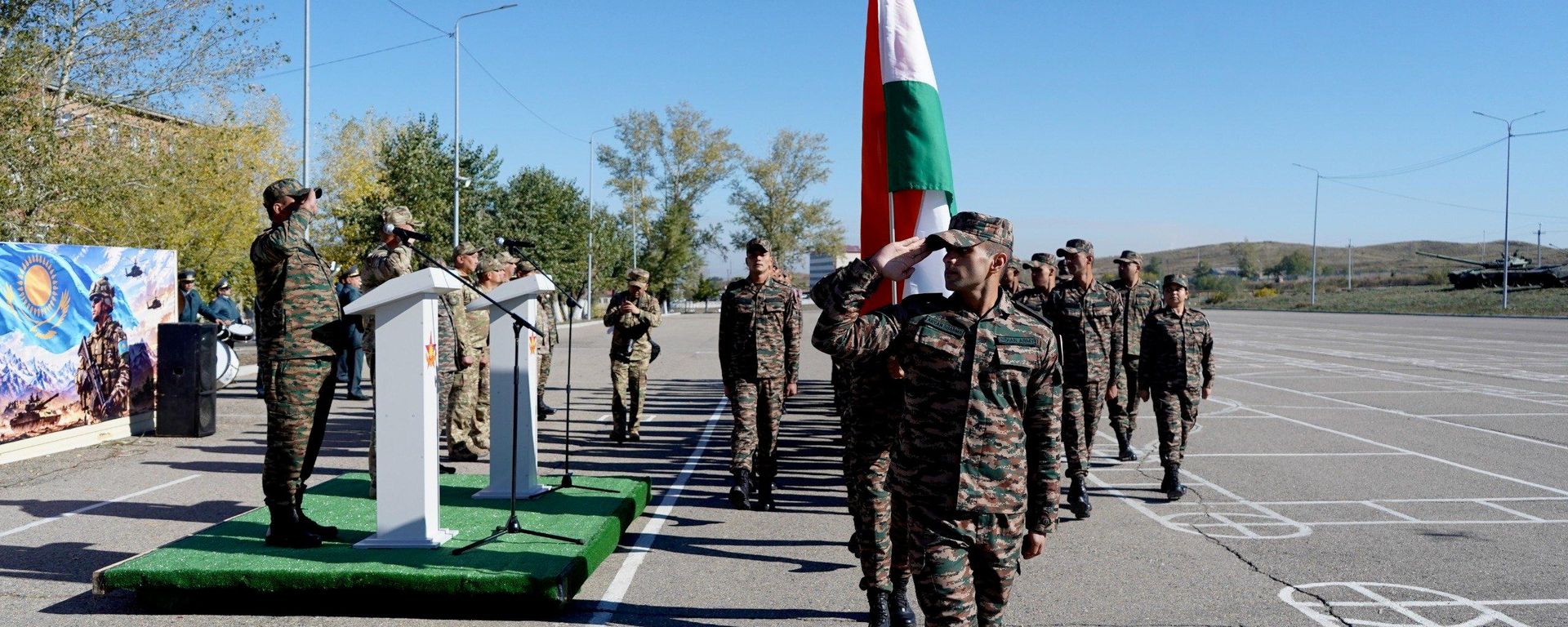 Opening ceremony of the India–Kazakhstan joint military exercise KAZIND 2026 in Oskemen, Kazakhstan. - Sputnik भारत, 1920, 12.10.2026