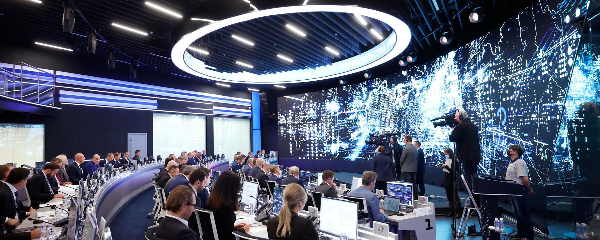 Russian Prime Minister Mikhail Mishustin chairs a strategic session on artificial intelligence development at the Russian Government Coordination Centre, in Moscow, Russia, September 26, 2023 Russian Prime Minister Mikhail Mishustin chairs a strategic session on artificial intelligence development at the Russian Government Coordination Centre, in Moscow, Russia, September 26, 2023 - Sputnik भारत, 1920, 10.10.2026