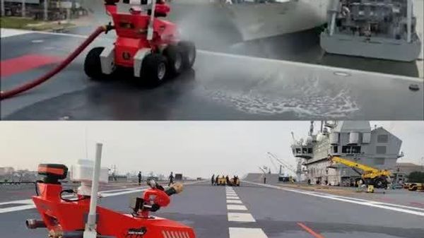IAF inducts 80 Made-in-India firefighting robots to tackle deadly fuel & ammo fires at air bases - Sputnik India