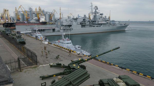 Military equipment at the Sea Breeze 2019 exercises in Odessa's port. File photo. - Sputnik India