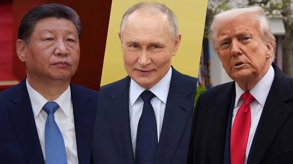 Xi Jinping, Vladimir Putin and Donald Trump. - Sputnik भारत