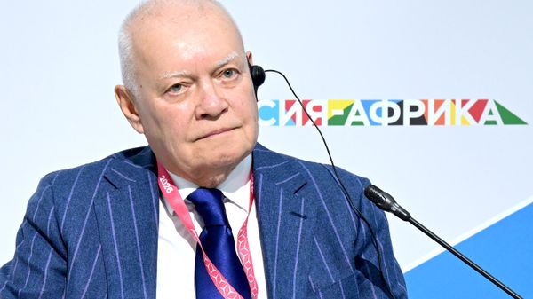 Rossiya Segodnya Director General Dmitry Kiselyov at the Russia-Africa Media Forum in Moscow. - Sputnik भारत